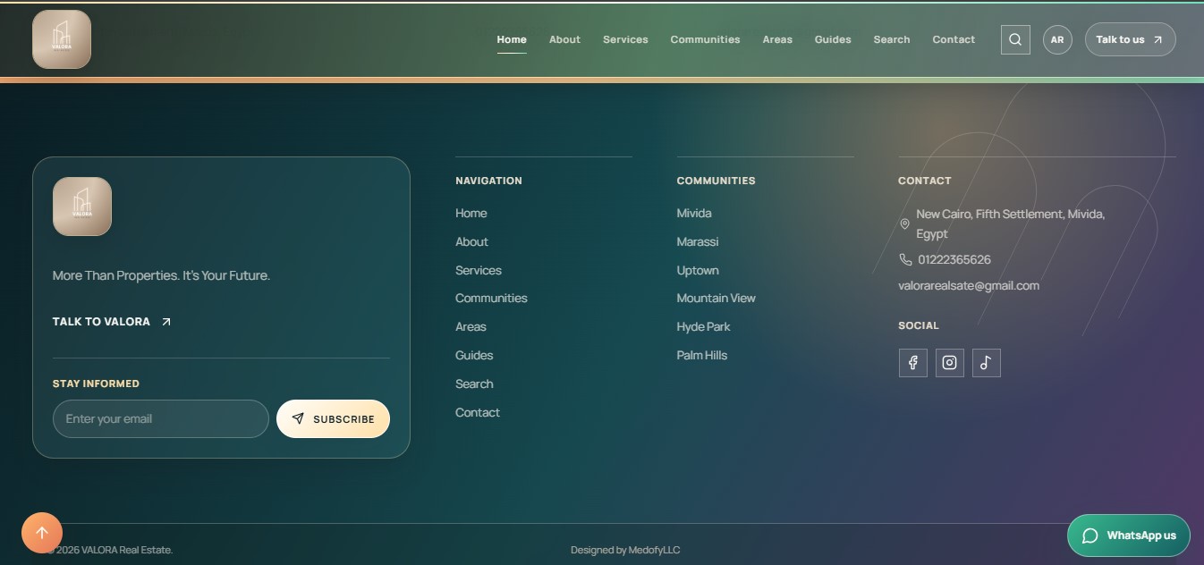 Valora Real Estate screen 2